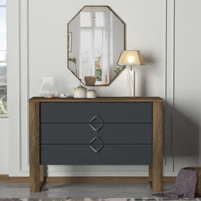 Cabinet Bumerang Aynali - Walnut, Anthracite