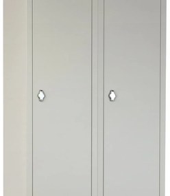 Dulap metalic cu bancheta, 60 x 85 x 185 cm, blocare cu rotire, gri - RAL 7035