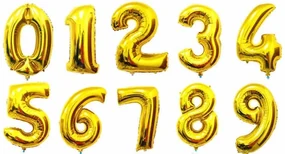 Balon de aur - numărul "0" 76cm