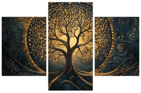 Tablou – Arbore cu aură aurie (90x60 cm)