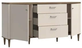 Comodă cu sertare VIRO maro/bej