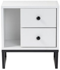 Măsuță de noptieră Glimmer White
