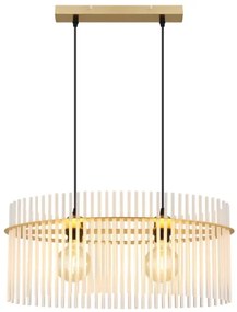 Lustră pe cablu Globo 15698H3M GORLEY 2xE27/60W/230V auriu