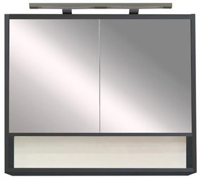 Dulap cu oglindă de perete Luna 80, antracit