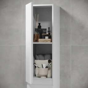 Dulap pentru baie KENWOOD, 186 cm, alb