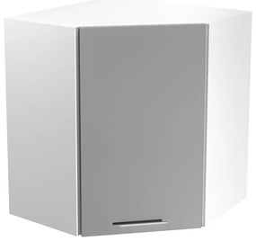 Dulap de colț superior Vento GN-60/72, alb/gri