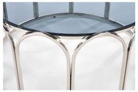 Măsuță de cafea Dawson, transparent / argint