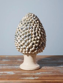 Decoratiune de masa in forma de anghinare, din ceramica, H40cm ,Artisanal