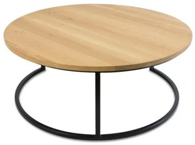 SET 2x măsuță de cafea OAKLOFT 38x90 cm negru/stejar