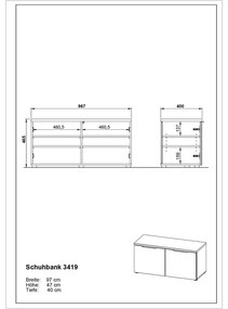 Pantofar gri cu bancă Genova - Germania