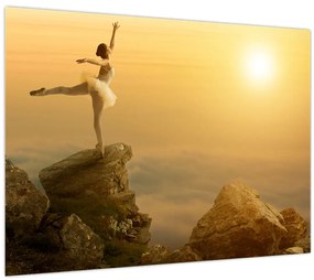 Tablou - Balerină pe stâncă (70x50 cm)