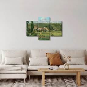 Tablou - Camille Pissarro, Landscape at Les Pâtis, Pontoise, reproducere (90x60 cm)