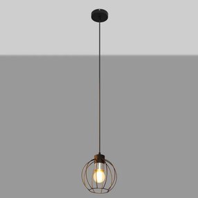 Lustră pe cablu STARLIGHT 1xE27/15W/230V neagră/argintie