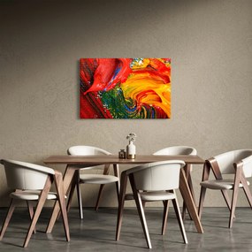 Tablou - Abstractizare albăstrire cu o perie (90x60 cm)
