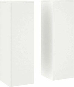 vidaXL Suport pentru plante 2 pcs Alb 24 x 24 x 75 cm Oțel