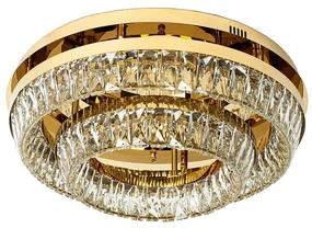 Lustra aplicata LED, Plafoniera, Auriu, Sticla, SAYOV 58 auriu
