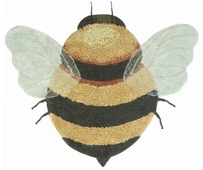 Covor pentru copii galben lavabil/țesut manual din bumbac 115x150 cm Bee – Lorena Canals