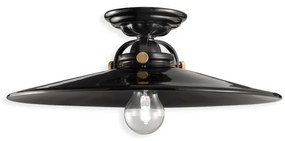 Plafoniera design retro realizata manual din ceramica B-W