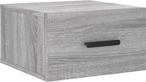 vidaXL Noptieră montată pe perete gri Sonoma 35x35x20 cm