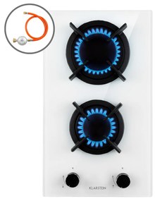 Goldflame Domino, plită pe gaz, 4 arzătoare, arzătoare din alamă, sticlă ceramică