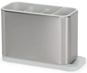 Scurgător de vase argintiu pentru tacâmuri din metal Surface – Joseph Joseph