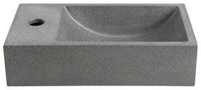 Chiuvetă mică pentru WC gri închis din beton 40x22 cm Crest – Sapho