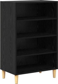 vidaXL Bufet Stejar Negru 57 x 35 x 89.5 cm Lemn compozit