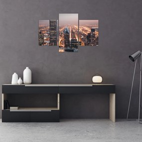 Tabloul cu metropolă luminată (90x60 cm)