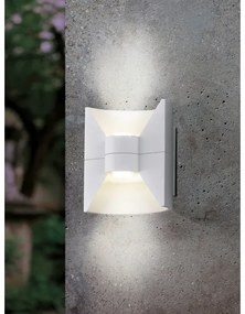 Eglo 93367 REDONDO - Aplică de perete LED pentru exterior, albă, 2x LED-SMD/2,5W/230V IP44