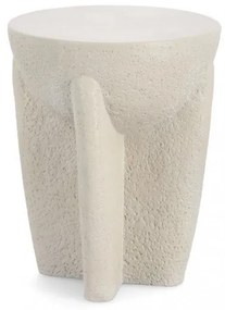 Masuță de cafea alba, rotunda, D38 cm, Caesar, Bizzotto