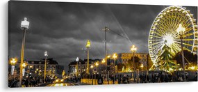 Tablou carusel în amurg (120x50 cm)