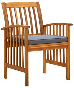 vidaXL Set mobilier de grădină cu perne, 3 piese, lemn masiv salcâm