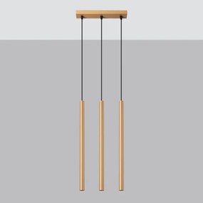 Lustră pe cablu Sollux SL.1171 PASTELO 3xG9/8W/230V auriu