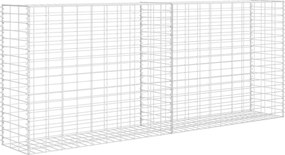 vidaXL Coș gabion, 85 x 30 x 200 cm, oțel galvanizat