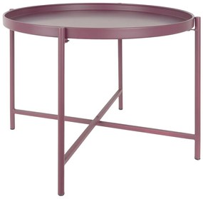 Măsuță de cafea mov rotundă din metal ø 50 cm Meseta – Leitmotiv