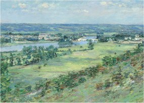 Tablou - Theodore Robinson, The Valley of the Seine, From the Hills of Giverny, reproducere (70x50 cm)