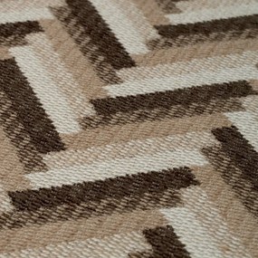 Bancheta eleganta design LUX Del Vale, Chevron brown