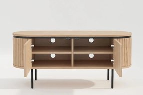 Comoda TV cu furnir de stejar ATELIER 120cm