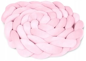 Protectie laterala pentru patut impletita 3 M Ricokids 722113 Roz deschis