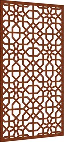 vidaXL Decor perete de grădină 105x55 cm design Maur oțel Corten