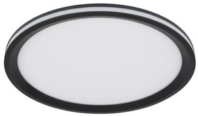 Plafoniera LED design modern Belissa negru, opal