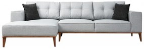 Coltar Extensibil Montana Corner Left (Chl+3R), Gri Deschis