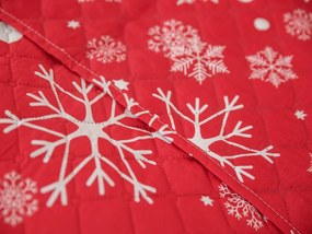 Cuvertura de pat cu model SNOWFALL, rosu Dimensiune: 220 x 240 cm