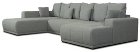 Coltar U Extensibil Otis Stanga, 6 Locuri, Lada Depozitare, Gri, 357 Cm