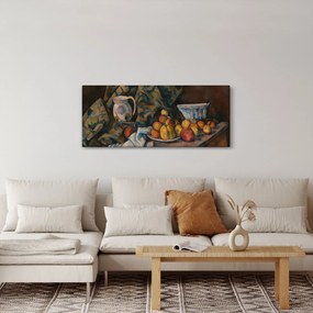 Tablou - Paul Cézanne, Still Life with Apples and Peaches, reproducere (120x50 cm)