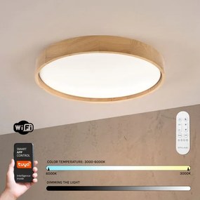Brilagi - Plafonieră LED dimabilă MANAROLA SMART, 36W/230V, Ø 51 cm + telecomandă