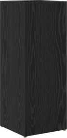 vidaXL Suport pentru umbrele Stejar Negru 25 x 24,5 x 64 cm