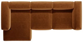 Colțar cărămiziu (cu colț pe partea stângă/cu șezlong) Bergamo – Cosmopolitan Design