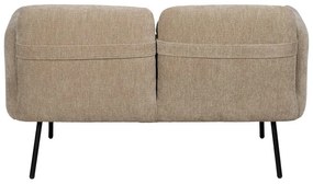 Canapea bej cu tapițerie din chenille 127 cm Bind – Ixia