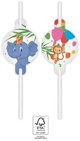 Junglă Balloons paie de hârtie, set de 4 bucăți FSC